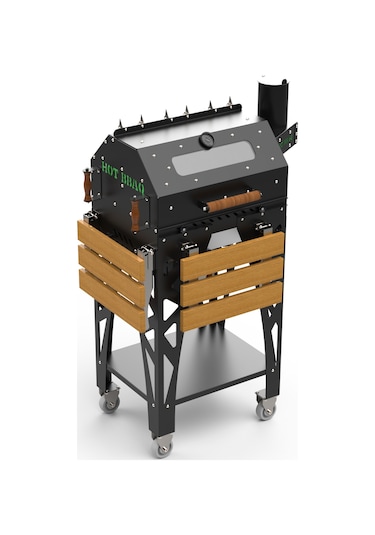 Hot Quartz Short Mangal Barbekü Hotbbaq Kf-hb-009 Siyah