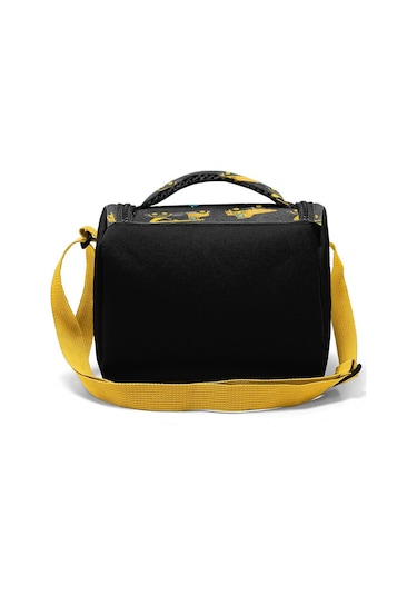 Coral High Kids Siyah Sarı Iş Makinesi Desenli Thermo Beslenme Çantası 11813