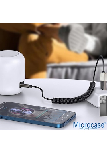Microcase Al3533 USB - Bluetooth 5.0 - AUX 3.5 MM SeSAdaptörü Siyah