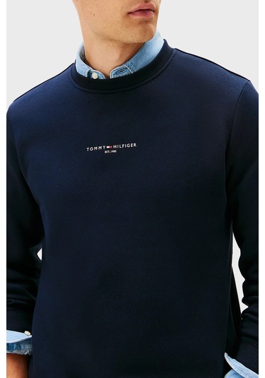 Tommy Hilfiger Erkek Sweat Mw0mw33639 Dw5 Lacivert Lacivert