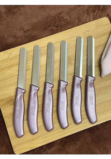 Ebitda Kapris 6 Adet Rose Gold Sebze Bıçağı Seti - Alman Model Slr02 - Pratik Boyutlar Diğer