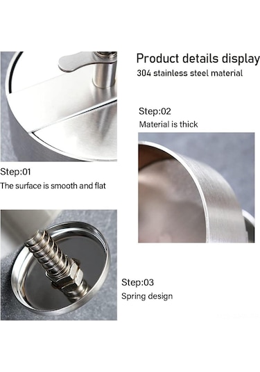 Maiyame 304 Paslanmaz Çelik Ev Kullanıma Manüel Hamburger Presi Dairesel Pastırma Kalıbı 140mm Çok Renkli