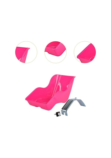 Trendooze Çocuk Bisiklet Bebek Koltuğu - Gül Kırmızısı, Doldurulabilir Kırmızı