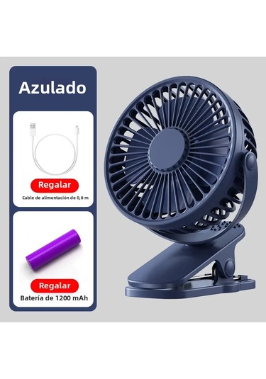 Mini Usb Taşınabilir El Tipi Vantilatör Kullanışlı Ve Ultra Sessiz Pil İle Mavi