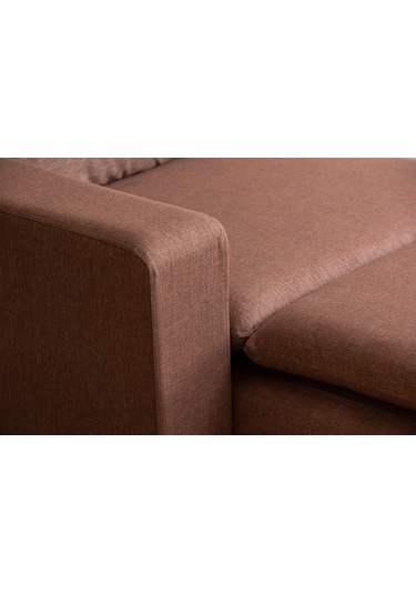 Lungo Modüler Daybed - Açık Kahve Keten Açık Kahverengi