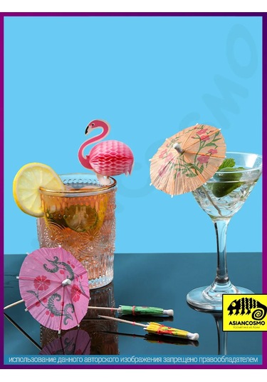 Asiancosmo Bambu Şişler, Kanepeler Ve Kokteyller İçin Şemsiye Şeklindeki 393917734