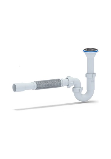 Anı Plast 1 1/4"x32 Düz Akışlı Lavabo Sifonu, Döküm Çıkışlı 316836818