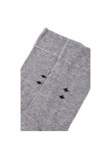 SÜVARİ Gri Düz Çorap