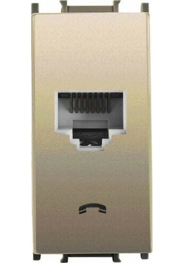 Panasonic Modüler Dore Nümeris Telefon Prizi Cat-3 Altlık+kapak 1m - Wvtt14024dr-tr