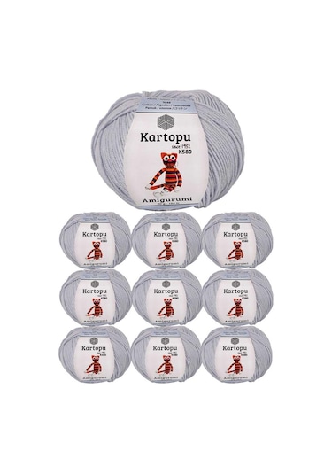 10 Adet Amigurumi El Örgü İpi 50gr 580