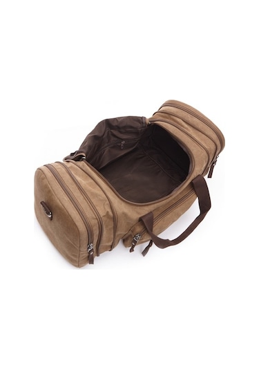 Carrier- Geniş Kanvas Seyahat Çantası - Siyah - 53-58 Cm