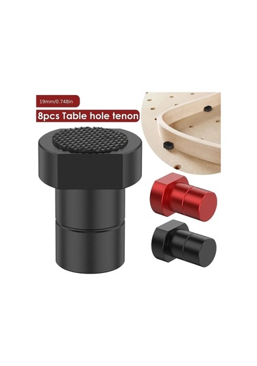 Sunshine011 8'li Çok Amaçlı Ahşap İşleme Mengene Blokları - Kırmızı, 19mm Alüminyum Alaşım