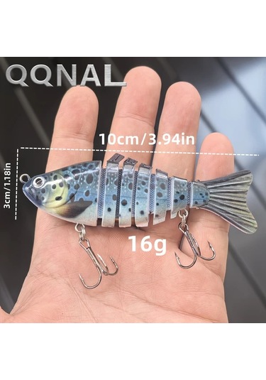 Fochsia Sa20pcs 20 Adet Dalış Yem Seti 7 Eklemli Titreşimli Yapay Balık Yemi Trout Ve Bass Tatlı Ve Tuzlu Su Olta Av Malzemeleri