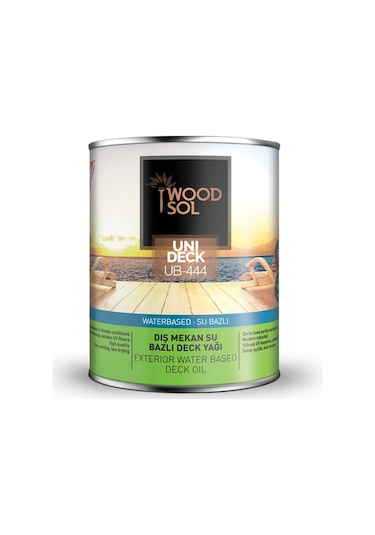 Woodsol Unideck Su Bazlı Ahşap Deck Yağı 0.75 L