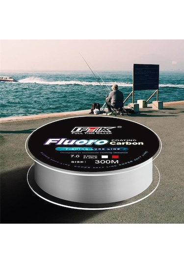 300 M Florokarbon Kaplı Olta 0.14mm-0.50mm 4.136lb-34.32lb Karbon Fiber Olta Yem Hattı Batan Hattı Japonya 0.20mm-7.15lb