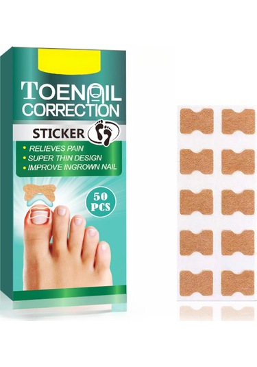 Yifomall 50 Adet Oýnaxan Tırnak Tamiri Seti - Ayak Tırnağı Yumuşatıcı Bandajı, Profesyonel Tırnak Düzeltme Yapistırıcısı
