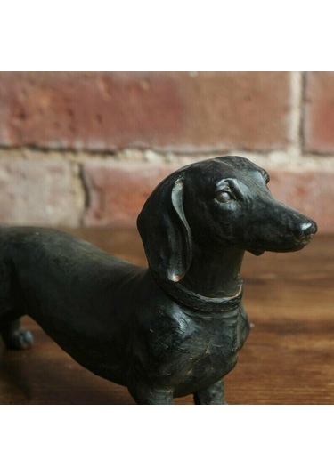 Homyl Reçine Köpek Heykeli Masaüstü Heykel Dekor Modern Ev 18 5 11cm