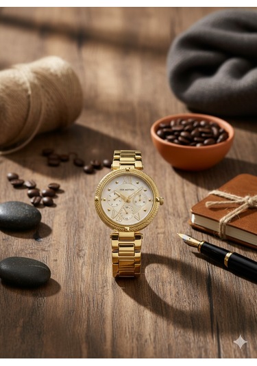 For Motion Kadın Kol Saati Altın Renk, Beyaz Kadran - Fm.13114fm.02, 2 Yıl Garantili Altın For Motion Kadın Kol Saati Altın Renk, Beyaz Kadran - Fm.13114fm.02, 2 Yıl Garantili Altın