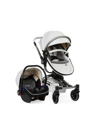 Yoyko Spin 360 Derece Dönebilen Bebek Arabası Gri Kasa