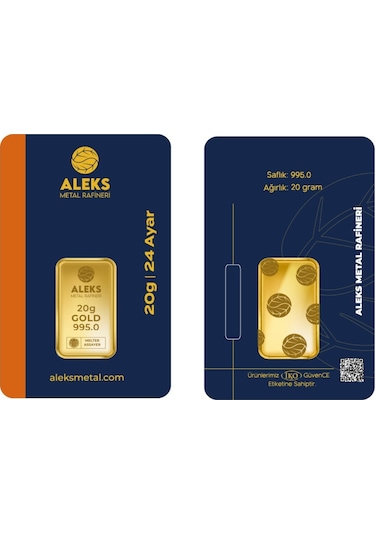 Agakulche 20 Gr 995 24 Ayar Amr Külçe Altın