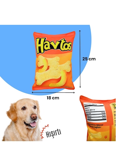 Havhav Havtos Peluş Cips Hışırtı Sesli Köpek Oyuncağı