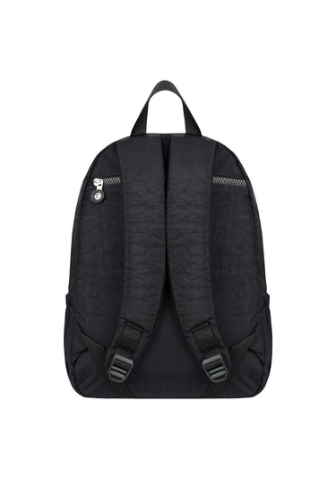 Lüx Krinkıl Kumaş Lise Ve Ortaokul Sırt Çantası, Krinkıl Okul Çantası Siyah
