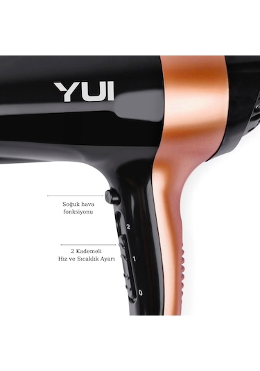 Yui KB700 Turbo Dry 2300 W İyonik 2 Kademeli Saç Kurutma Makinesi