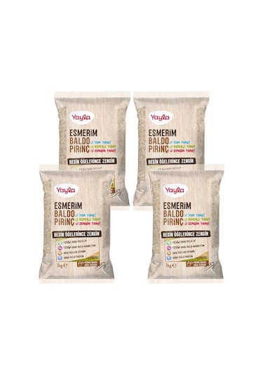 Yayla Esmerim Baldo Pirinç 1 Kg X4