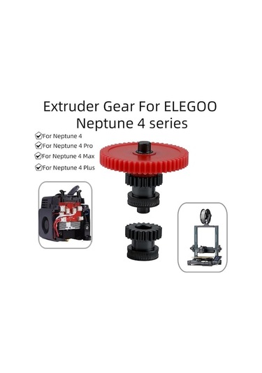 Fortunelane Neptune 4/pro/plus/max Uyumlu Sert Çelik Ekstruder Dişli Seti - Sabit Extrüzyon, Dayanıklı Ve Hassas