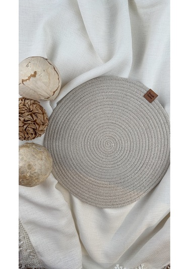 Beyaz Hasır Supla Amerikan Servis Şık Çeyiz Takımı Örgü Sunum Tabak Altlığı Beyaz