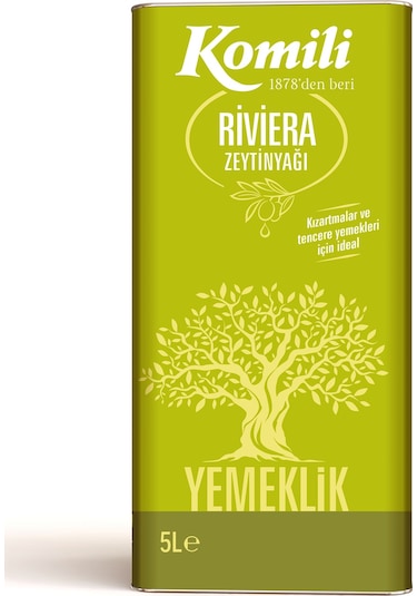 Komili Sıcak Lezzetler Riviera Zeytinyağı Teneke 5 L