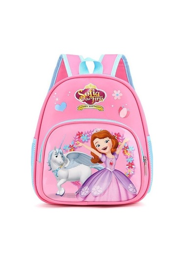 Sevimli Elsa Prenses Desenli İlkokul Ve Anaokulu Öğrencileri İçin Erkek Ve Kız Çocuklarına Uygun Karakterli Sırt Çantası Okul Çantası MAvi