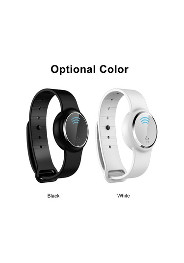 Kosona Q9 Ultrasonik Sivrisinek Kovucu Bileklik - Dışarıda Taşınabilir Saat Tipi, 3 Seviye Ayar, Usb Şarjlı Beyaz