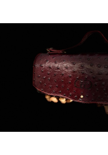 Hakiki Deri, El Yapımı Bayan Çanta, Bayan Cüzdan Larissa V42 Bordo