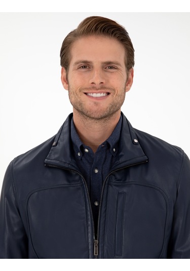 Pierre Cardin Erkek Lacivert Deri Mont-kaban 50300560-200 Lacivert