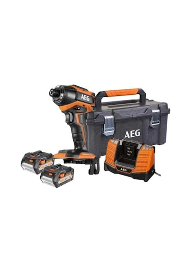 Aeg BSS 18B6 502 18V 5 Ah Li-ion Çift Akülü Kömürsüz Darbeli Vidalama