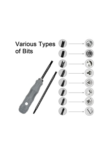 Geeroyoo 17 Parçalı Çok Amaçlı Vidalama Seti - Taşınabilir Ve Ayarlanabilir Uçlu Pratik Tamir Aracı