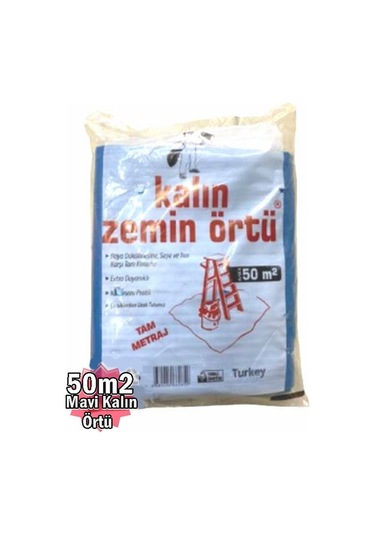 Mavi Zemin Koruma 50m2 Boya Badana ve Eşya Koruma Branda