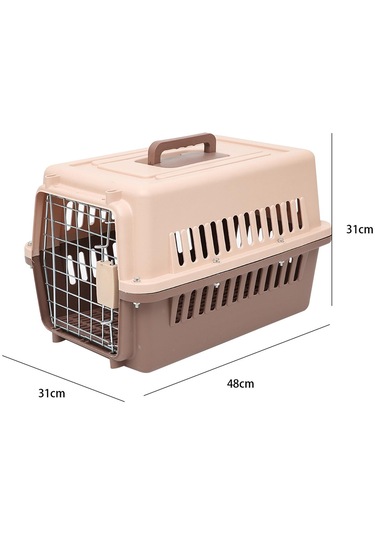 Homyl Sert Taraflı Seyahat Taşıyıcı Kahverengi-beden-s