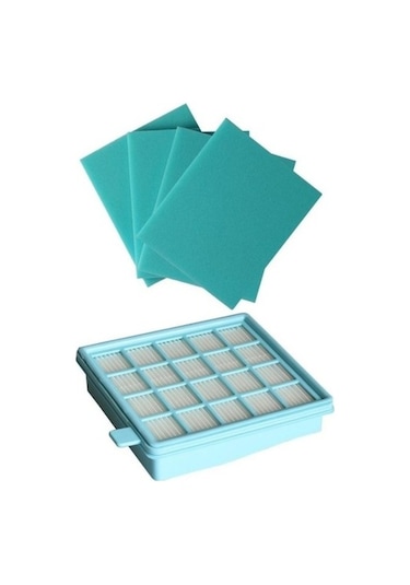 Philips Fc 9323 Power Pro Hepa Filtre Seti + 4 Adet Sünger