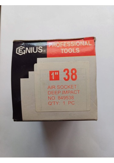 Genius Darbeli Lokma 1" -38mm Derin/uzun Boy 90mm, 1 Adet