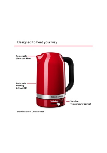 Kitchenaid 5kek1701 1,7 L Isı Ayarlı Su Isıtıcısı Empire Red