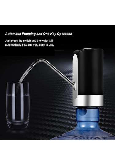 Leezsing Taşınabilir Otomatik Usb Şarjlı Elektrikli Su Pompası Dağıtıcısı Galon İçme Şişesi Otomatik Anahtar Pompası Diğer