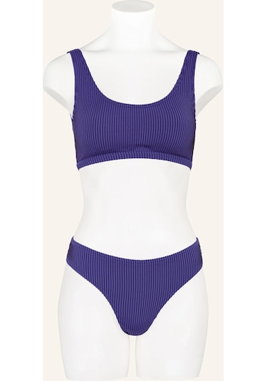 Cafe Du Cycliste Jasmın Çizgili Bustier Bikini Takımı Mor