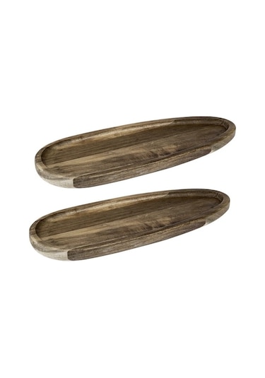 Naturalove Akasya Sunum Tabağı - 2'li / Oval