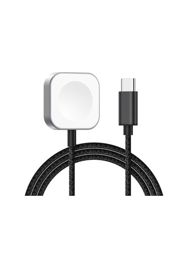 Rogfer İos Watch Uyumlu Type-c Arayüzü İçin Manyetik Şarj Cihazı Siyah , Boyut:type-c