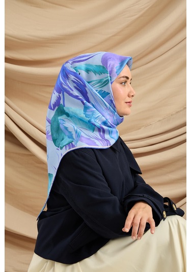 Silk Home Twill İpek Eşarp 11480-79 Bebe Mavi, Lila, Saks, Yeşil, Mor