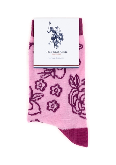U.s. Polo Assn. Kız Çocuk Pembe Çorap Soket 50298750-vr041 Pembe