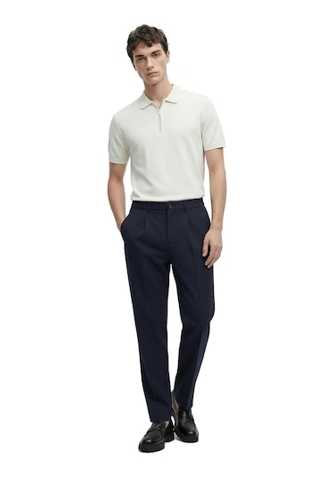 Regular Fit Yüksek Bel Erkek Kumaş Pantolon Gabriel Lacivert