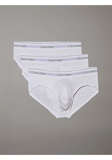 Calvin Klein Erkek Beli Lastikli Ck Yazılı Slip Dar Beyaz Boxer Lv00nb4388-100-9104 Beyaz